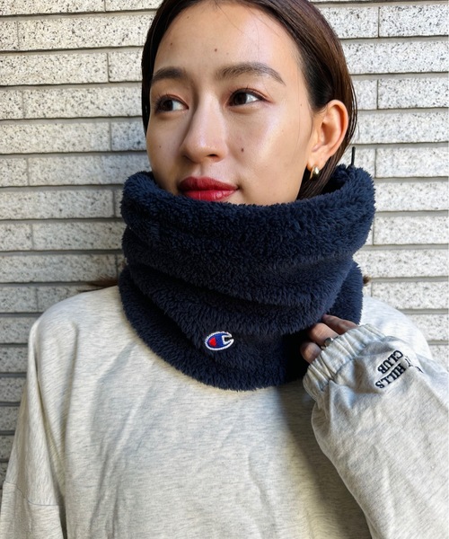 Champion（チャンピオン）の「champion / ボアネックウォーマー / 788-0010（ネックウォーマー/スヌード・レディース・ベージュ/ネイビー/アイボリー/ブラック/グレイッシュベージュ/グレー・FREE）」の22枚目の写真