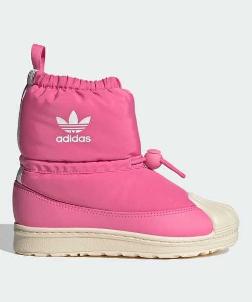 adidas（アディダス）の「SST 360 ブーツ キッズ / SST 360 Boots Kids / アディダスオリジナルス adidas Originals（ブーツ・キッズ・ブラック/ピンク・18.0cm/20.0cm/19.0cm/17.0cm/21.0cm）」の2枚目の写真