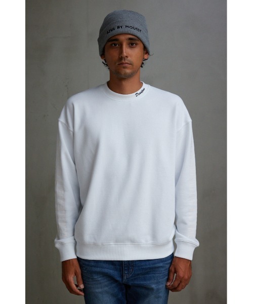 AZUL by moussy（アズールバイマウジー）の「Deadpanスウェットトップス（スウェット・メンズ・ホワイト/ブラック・FREE）」の6枚目の写真