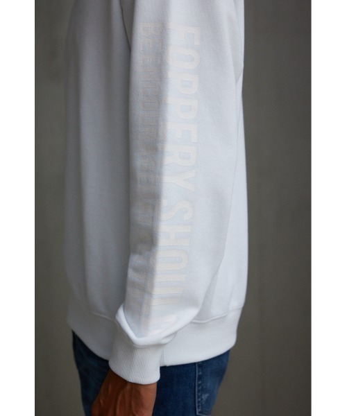 AZUL by moussy（アズールバイマウジー）の「Deadpanスウェットトップス（スウェット・メンズ・ホワイト/ブラック・FREE）」の10枚目の写真