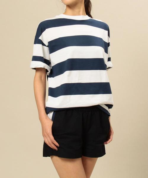 BEAUTY&YOUTH UNITED ARROWS（ビューティーアンドユースユナイテッドアローズ）の「【WEB限定】by∴ ワイドボーダークルーネック ハーフスリーブ カットソー MADE IN JAPAN ◆（Tシャツ/カットソー・メンズ・その他1/その他2/その他3・MEDIUM/SMALL/LARGE）」の15枚目の写真