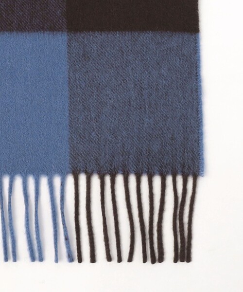 green label relaxing（グリーンレーベルリラクシング）の「【別注】＜Johnstons of Elgin＞GLR ウールカシミヤ マフラー（マフラー・メンズ・ネイビー/ロイヤルブルー/ベージュ/グレー・FREE）」の16枚目の写真