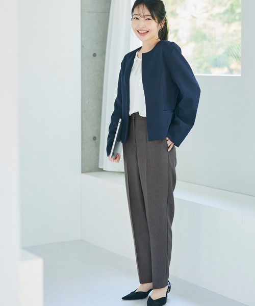 coca(coca)(コカ)の「ウールライクセットアップスーツ(セットアップ・レディース・チャコール/ライトベージュ・M/L)」の15枚目の写真