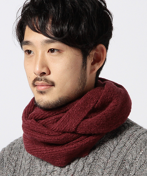BEAMS（ビームス）の「BEAMS / マシュマロスヌード（ストール/ショール・メンズ・ブラック/ワイン/ネイビー・ONE SIZE）」の16枚目の写真