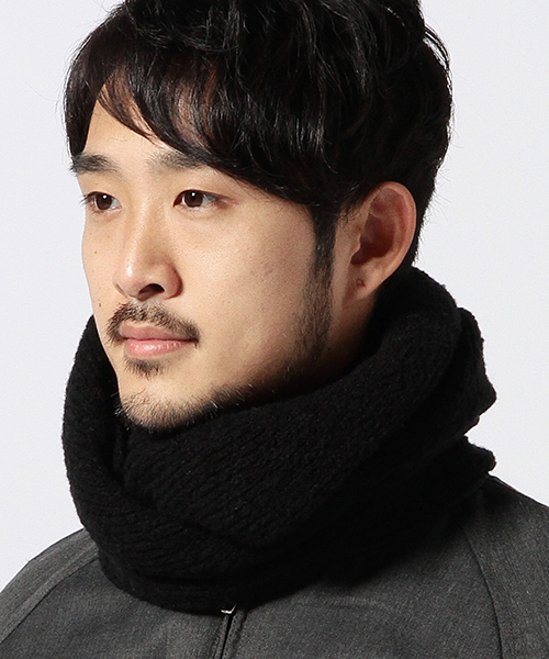 BEAMS（ビームス）の「BEAMS / マシュマロスヌード（ストール/ショール・メンズ・ブラック/ワイン/ネイビー・ONE SIZE）」の18枚目の写真