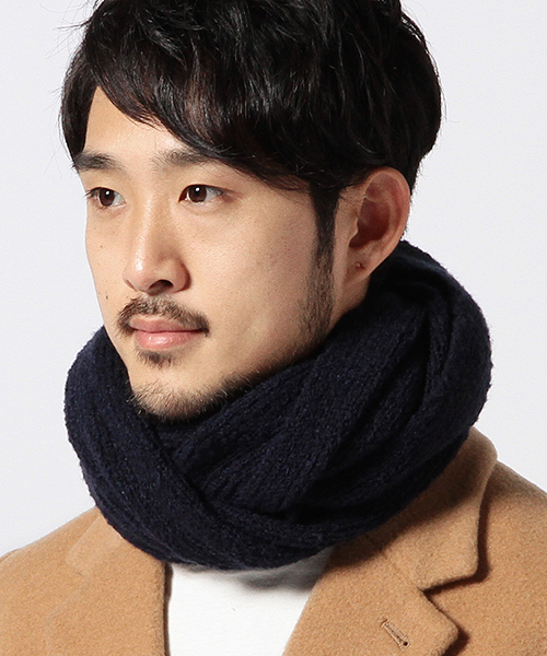 BEAMS（ビームス）の「BEAMS / マシュマロスヌード（ストール/ショール・メンズ・ブラック/ワイン/ネイビー・ONE SIZE）」の17枚目の写真