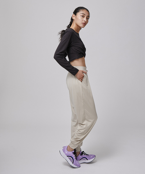 XEXYMIX(ゼクシィミックス)の「【XEXYMIX】リラックスフェザー ジョガーフィット ハーレムパンツ XA5379G(その他パンツ・レディース・ベージュ/ブラック・M/L)」の21枚目の写真