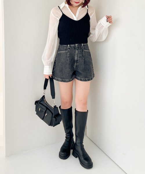 Heather（ヘザー）の「Denim Short Pants　994795（デニムパンツ・レディース・ブルー/ブラック/ブルー系・S/M）」の19枚目の写真