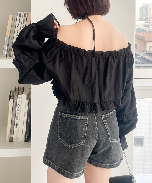 Heather（ヘザー）の「Denim Short Pants　994795（デニムパンツ・レディース・ブルー/ブラック/ブルー系・S/M）」の6枚目の写真