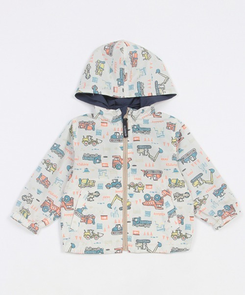 kladskap（クレードスコープ）の「乗り物リバーシブルウィンドブレーカー（マウンテンパーカー・キッズ・ベージュ/ブルー・90cm/120cm/130cm/110cm）」の5枚目の写真