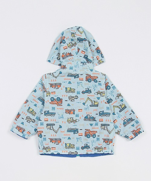 kladskap（クレードスコープ）の「乗り物リバーシブルウィンドブレーカー（マウンテンパーカー・キッズ・ベージュ/ブルー・90cm/120cm/130cm/110cm）」の7枚目の写真