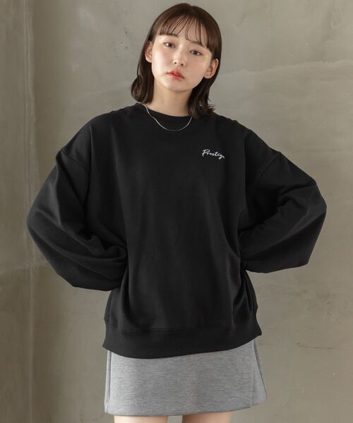 RETRO GIRL(レトロガール)の「バックフォトトレーナー(スウェット・レディース・ブラック/ダークグレー/ホワイト系その他・FREE)」の13枚目の写真