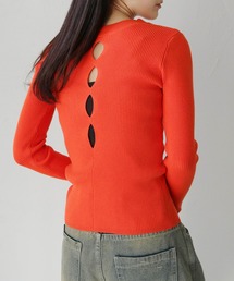 cheriella | 【cheriella】WEB限定前後２WAYバックスリットリブニット(ニット/セーター)