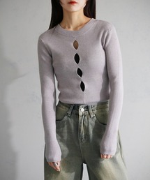 cheriella | 【cheriella】WEB限定前後２WAYバックスリットリブニット(ニット/セーター)