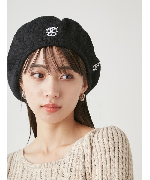 SNIDEL(スナイデル)の「【SNIDEL|NEW ERA】コラボベレー帽(ハンチング/ベレー帽・レディース・ブラック/ホワイト/チェック・FREE)」の2枚目の写真