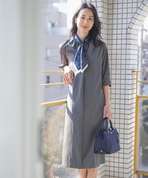 セール】【洗える】ソフトシャンブレー ワンピース（ワンピース