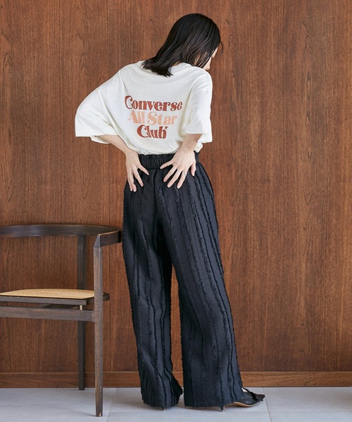 VIS（ビス）の「フリンジパンツ（スラックス・レディース・ミント/キナリ/ブラック・FREE）」の16枚目の写真