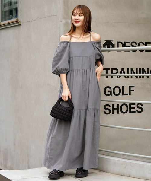 JOINT WORKS(ジョイントワークス)の「アムンゼン2WAYスリーブ ワンピース(ワンピース・レディース・ホワイト/グレー/ブラック・SMALL/MEDIUM)」の3枚目の写真
