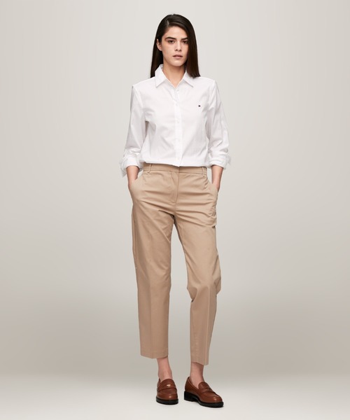 TOMMY HILFIGER(トミーヒルフィガー)の「【FUDGE掲載】【CLASSY掲載】【Oggi掲載】【ESSENTIALS】スリムストレートチノパンツ(チノパンツ・レディース・ベージュ/ネイビー/グリーン/ホワイト/ベージュ系/ネイビー系・32inch/34inch/36inch)」の11枚目の写真