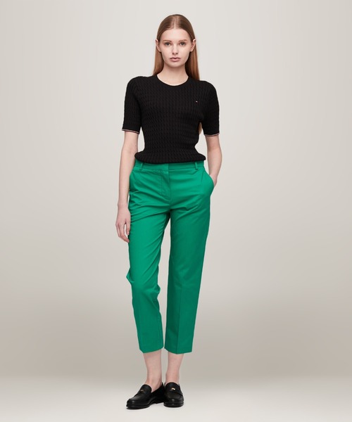 TOMMY HILFIGER(トミーヒルフィガー)の「【FUDGE掲載】【CLASSY掲載】【Oggi掲載】【ESSENTIALS】スリムストレートチノパンツ(チノパンツ・レディース・ベージュ/ネイビー/グリーン/ホワイト/ベージュ系/ネイビー系・32inch/34inch/36inch)」の8枚目の写真