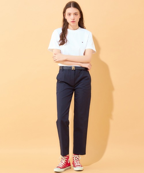 TOMMY HILFIGER(トミーヒルフィガー)の「【FUDGE掲載】【CLASSY掲載】【Oggi掲載】【ESSENTIALS】スリムストレートチノパンツ(チノパンツ・レディース・ベージュ/ネイビー/グリーン/ホワイト/ベージュ系/ネイビー系・32inch/34inch/36inch)」の21枚目の写真