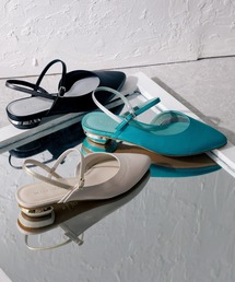 HIMIKO | 【HIMIKO】【撥水】ローヒールバックストラップパンプス/641212(パンプス)