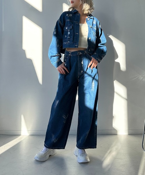 AS KNOW AS plus（アズノゥアズプラス）の「◎ホックデザインデニム