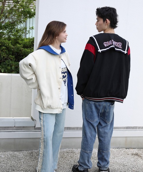 80s リッジビル セーラーカラー スタジャン スポーツ セーラー