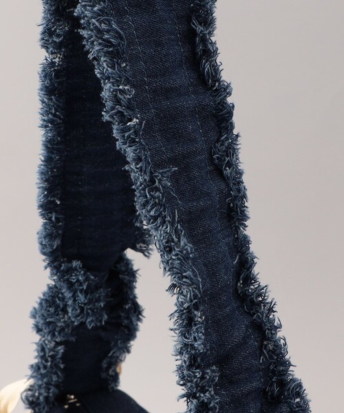 FREAK'S STORE（フリークスストア）の「デニム フリルギャザーリボン バッグ（ハンドバッグ・レディース・ブラック/ネイビー/ナチュラル・ONE SIZE）」の16枚目の写真