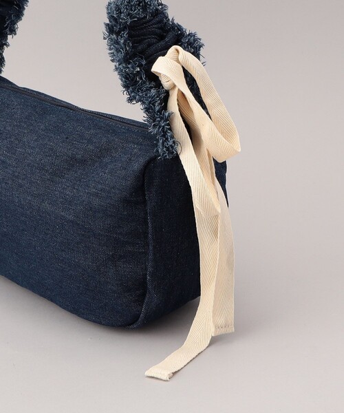 FREAK'S STORE（フリークスストア）の「デニム フリルギャザーリボン バッグ（ハンドバッグ・レディース・ブラック/ネイビー/ナチュラル・ONE SIZE）」の18枚目の写真