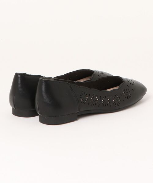 BETTY CLUB(ベティクラブ)の「【ELLE PLANET】レースフラットパンプス(パンプス・レディース・ブラック/ダークベージュ・22.5cm/23.0cm/23.5cm/24.0cm/24.5cm)」の3枚目の写真