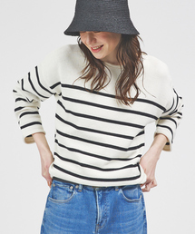 TRICOTS JEAN MARC（トリコットジーンマルク）の「【TRICOTS JEAN MARC】ボートネック ボーダーニットプルオーバー（ニット/セーター）」