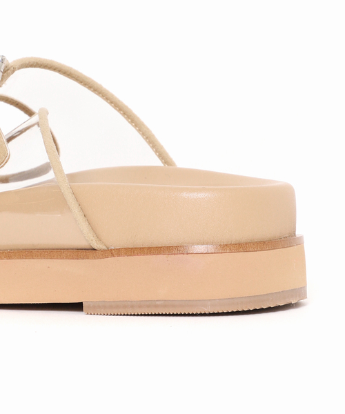 LE TALON（ルタロン）の「ビジューバックルクリアベルトサンダル（サンダル・レディース・ベージュ・X-LARGE/SMALL/MEDIUM/LARGE）」の15枚目の写真