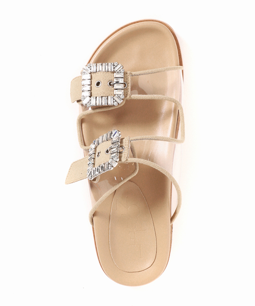LE TALON（ルタロン）の「ビジューバックルクリアベルトサンダル（サンダル・レディース・ベージュ・X-LARGE/SMALL/MEDIUM/LARGE）」の17枚目の写真