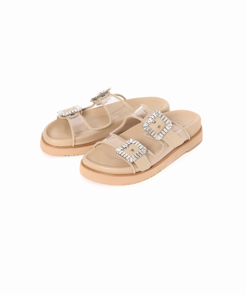 LE TALON（ルタロン）の「ビジューバックルクリアベルトサンダル（サンダル・レディース・ベージュ・X-LARGE/SMALL/MEDIUM/LARGE）」の21枚目の写真