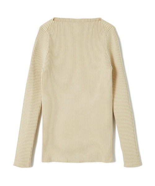 PERVERZE Cross Neck Rib Line Tops