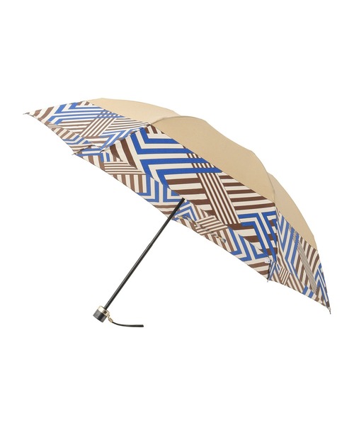 日本製 折りたたみ傘 雨傘 幾何学 スカーフ柄（折りたたみ傘）｜LANVIN