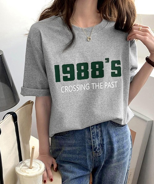 Miniministore(ミニミニストア)の「ロゴプリント tシャツ 半袖クルーネック(Tシャツ/カットソー・レディース・ダークグレー/ホワイト/ライトグレー・2XL/XL/L)」の18枚目の写真