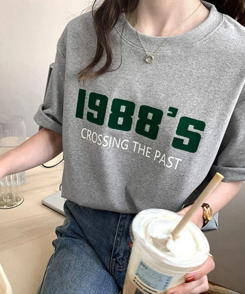 Miniministore(ミニミニストア)の「ロゴプリント tシャツ 半袖クルーネック(Tシャツ/カットソー・レディース・ダークグレー/ホワイト/ライトグレー・2XL/XL/L)」の19枚目の写真
