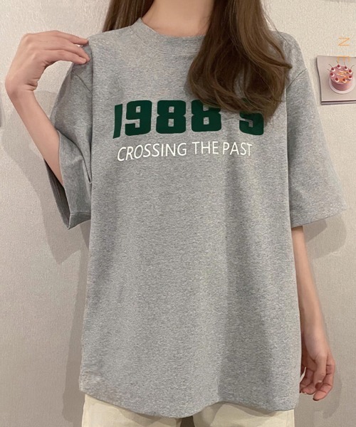 Miniministore(ミニミニストア)の「ロゴプリント tシャツ 半袖クルーネック(Tシャツ/カットソー・レディース・ダークグレー/ホワイト/ライトグレー・2XL/XL/L)」の20枚目の写真