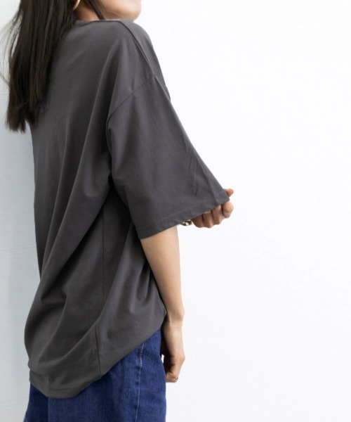 Miniministore(ミニミニストア)の「ロゴプリント tシャツ 半袖クルーネック(Tシャツ/カットソー・レディース・ダークグレー/ホワイト/ライトグレー・2XL/XL/L)」の10枚目の写真