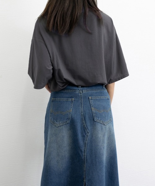 Miniministore(ミニミニストア)の「ロゴプリント tシャツ 半袖クルーネック(Tシャツ/カットソー・レディース・ダークグレー/ホワイト/ライトグレー・2XL/XL/L)」の15枚目の写真
