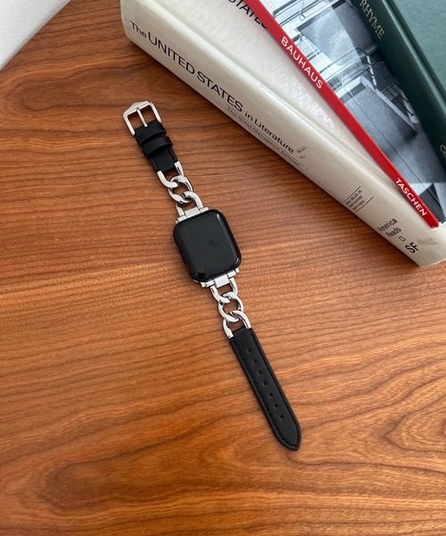 Me%（ミィパーセント）の「AppleWatchチェーンコンビバンド 111882（デジタル腕時計・レディース・ブラウン/アイボリー/ブラック・FREE）」の5枚目の写真