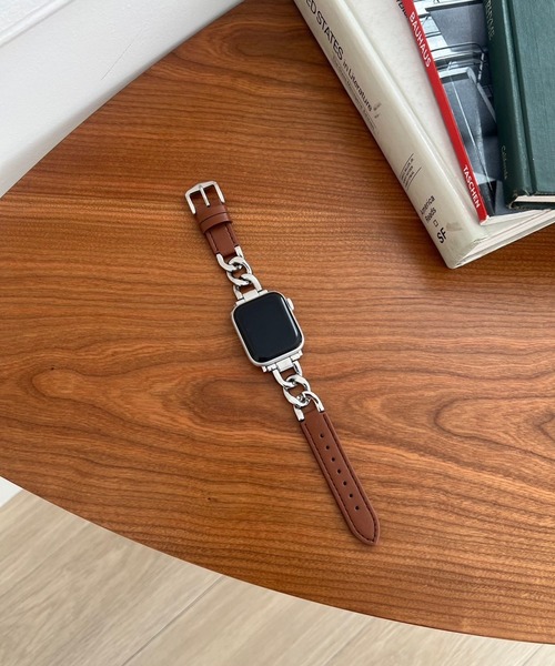 Me%（ミィパーセント）の「AppleWatchチェーンコンビバンド 111882（デジタル腕時計・レディース・ブラウン/アイボリー/ブラック・FREE）」の7枚目の写真
