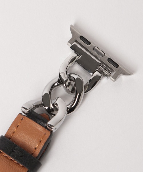 Me%（ミィパーセント）の「AppleWatchチェーンコンビバンド 111882（デジタル腕時計・レディース・ブラウン/アイボリー/ブラック・FREE）」の16枚目の写真