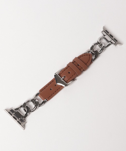 Me%（ミィパーセント）の「AppleWatchチェーンコンビバンド 111882（デジタル腕時計・レディース・ブラウン/アイボリー/ブラック・FREE）」の13枚目の写真