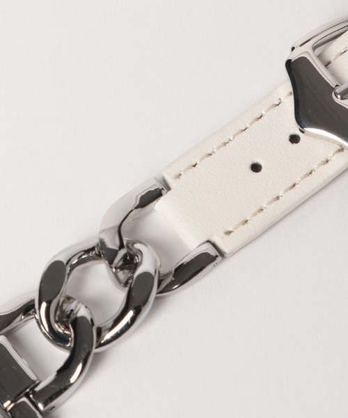 Me%（ミィパーセント）の「AppleWatchチェーンコンビバンド 111882（デジタル腕時計・レディース・ブラウン/アイボリー/ブラック・FREE）」の20枚目の写真