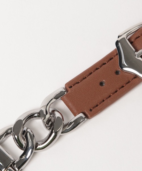 Me%（ミィパーセント）の「AppleWatchチェーンコンビバンド 111882（デジタル腕時計・レディース・ブラウン/アイボリー/ブラック・FREE）」の21枚目の写真