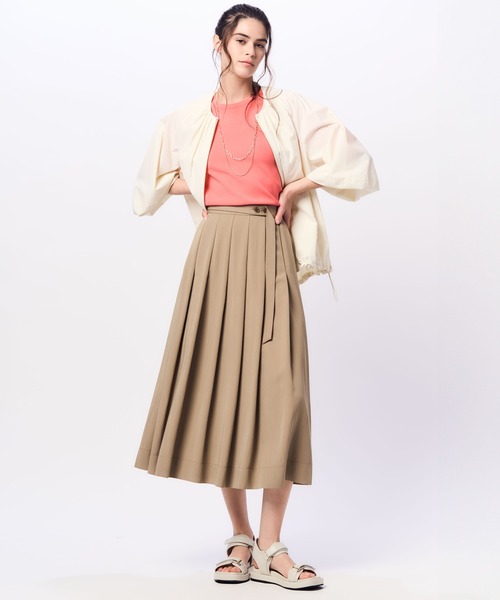 23区 S(ニジュウサンクチイサイサイズ)の「【洗える】コンフォートストレッチ 5分袖 ニット(ニット/セーター・レディース・ベージュ系/オレンジ系/ブルー系/スモーキーグリーン系/ネイビー系・32)」の15枚目の写真