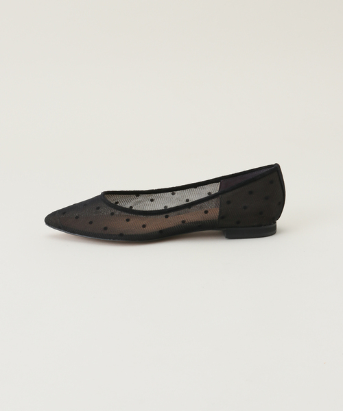 La TOTALITE(ラトータリテ)の「LaTotalite ドットチュールフラット(パンプス・レディース・ブラック系その他・23.5cm/22.5cm/24.5cm)」の2枚目の写真